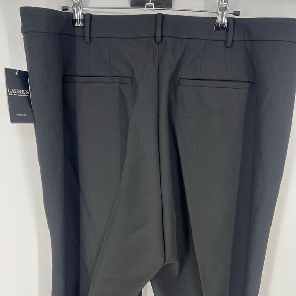 Ralph Lauren Satin Trim Double Faced Crepe Pant Womens Sz 18W - Picture 9 of 9